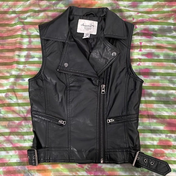 American Rag Jackets & Blazers - Size small black leather vest